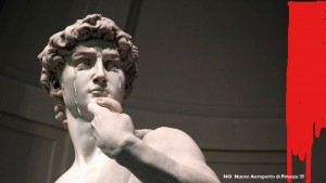 The Michelangelo's David crying